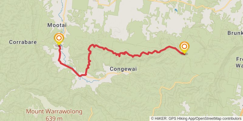 The Great North Walk stage 12 Map