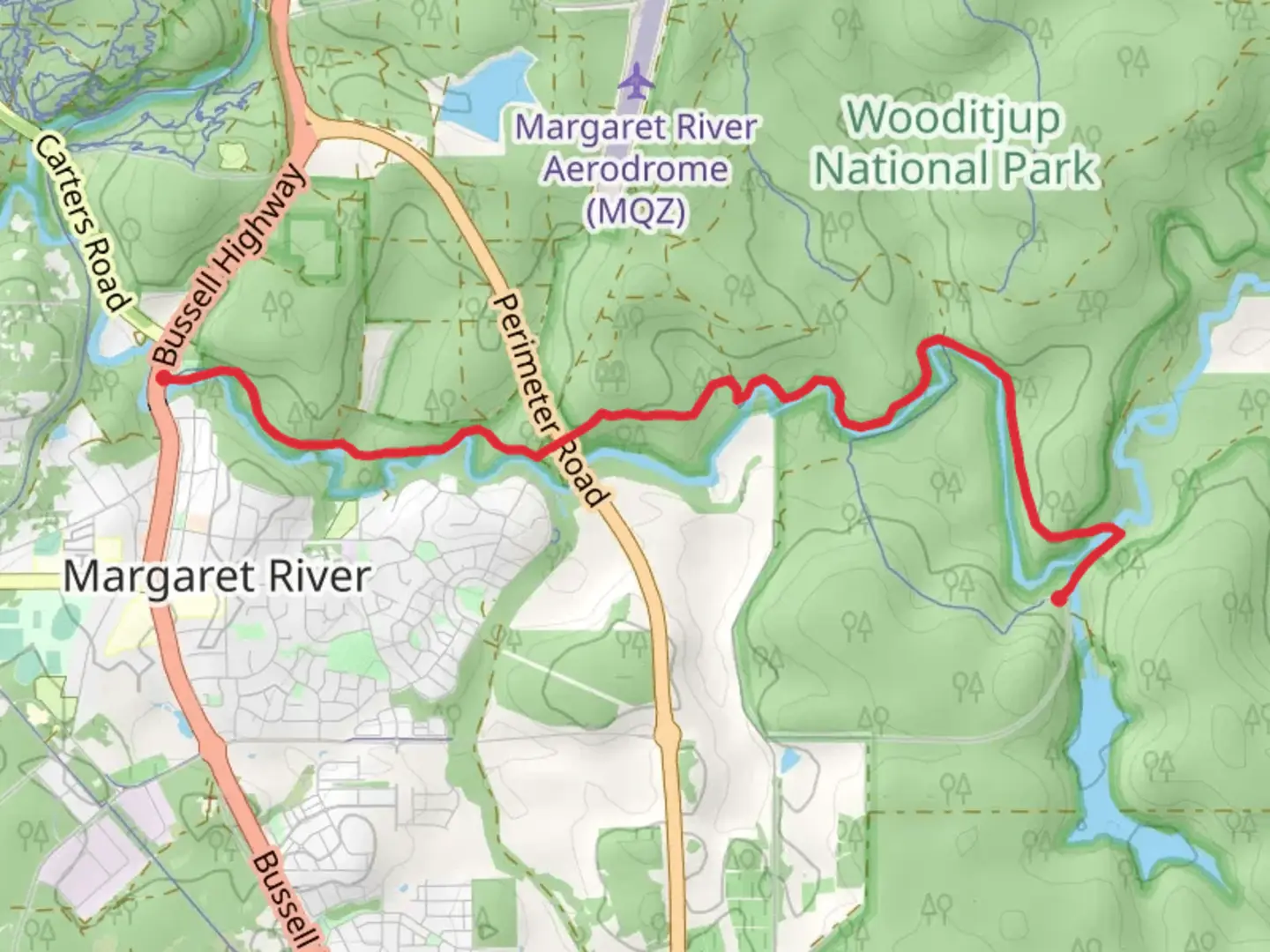 An image depicting the trail Ten Mile Brook Trail and its surrounding area.