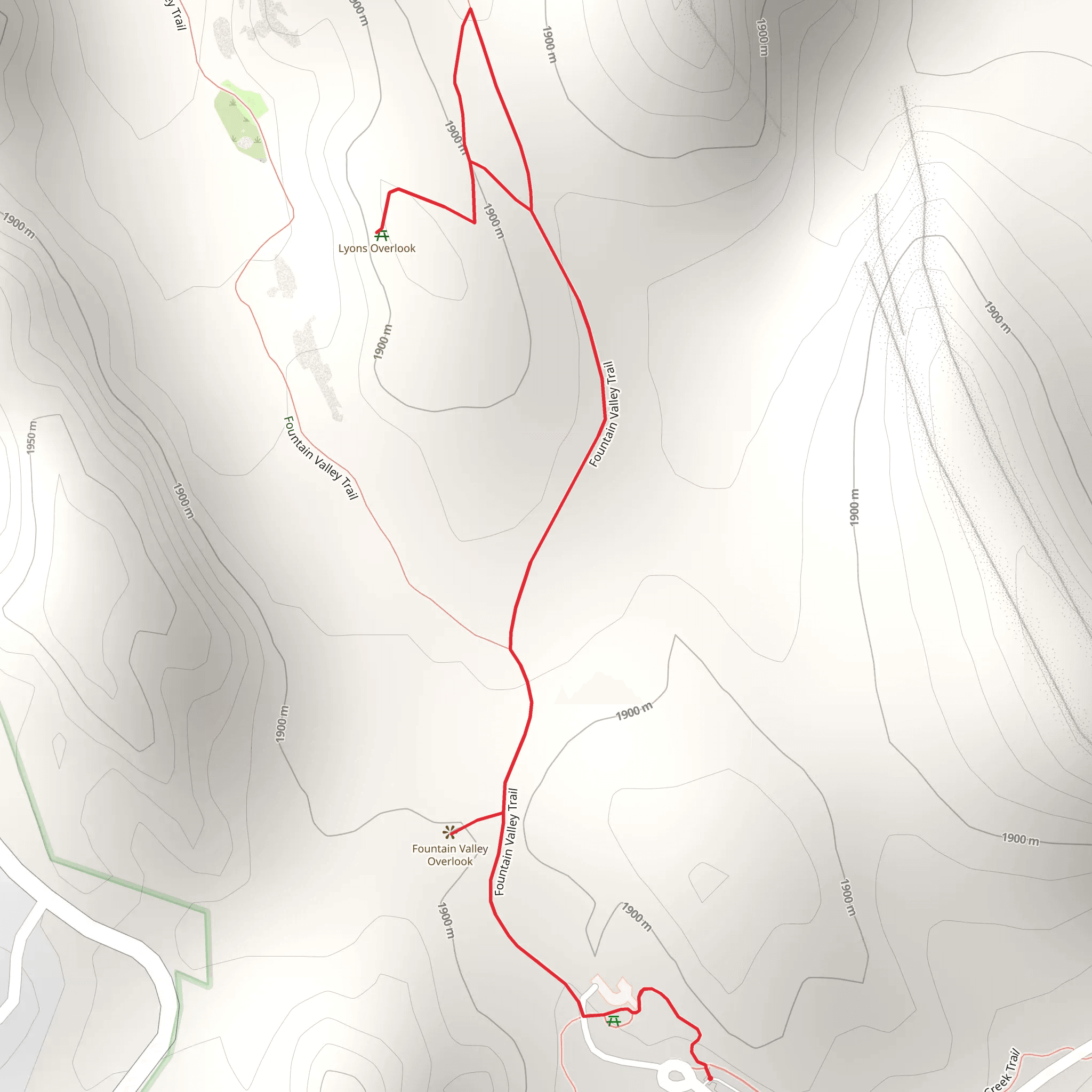 Fountain Valley Trail mobile static map