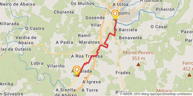 Camino Ingles alt 5 Map