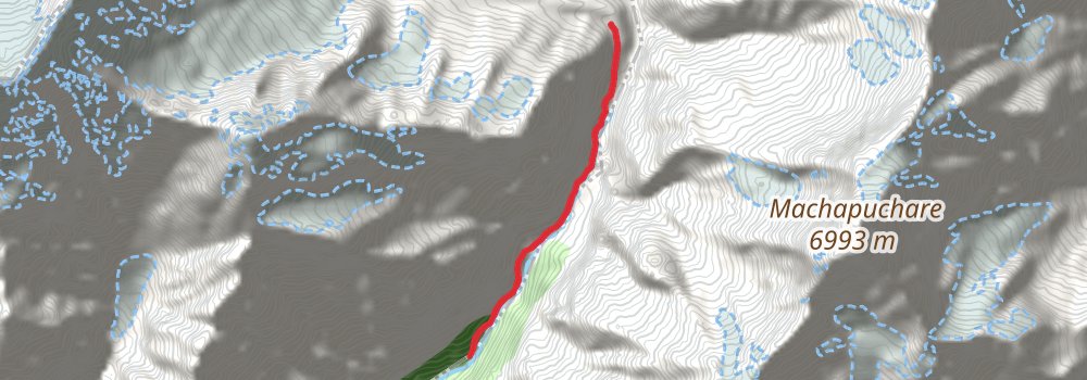 Annapurna Base Camp Trek stage 7 Map