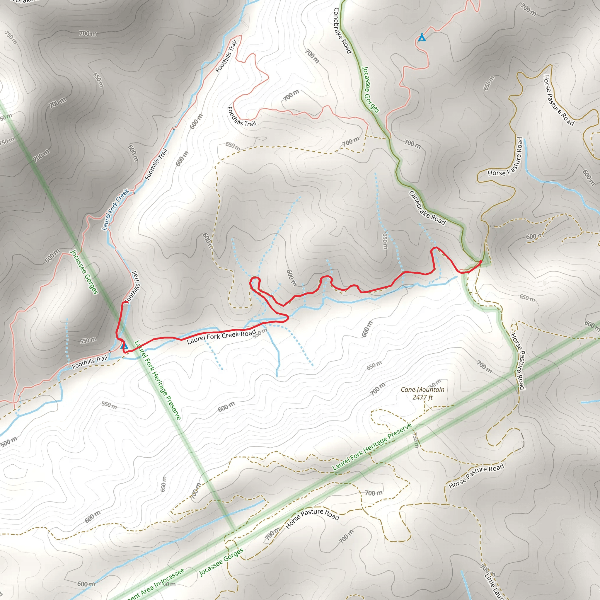 Laurel Fork Creek Road mobile static map