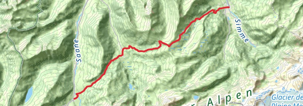 Via Alpina - Red Trail stage 86 Map