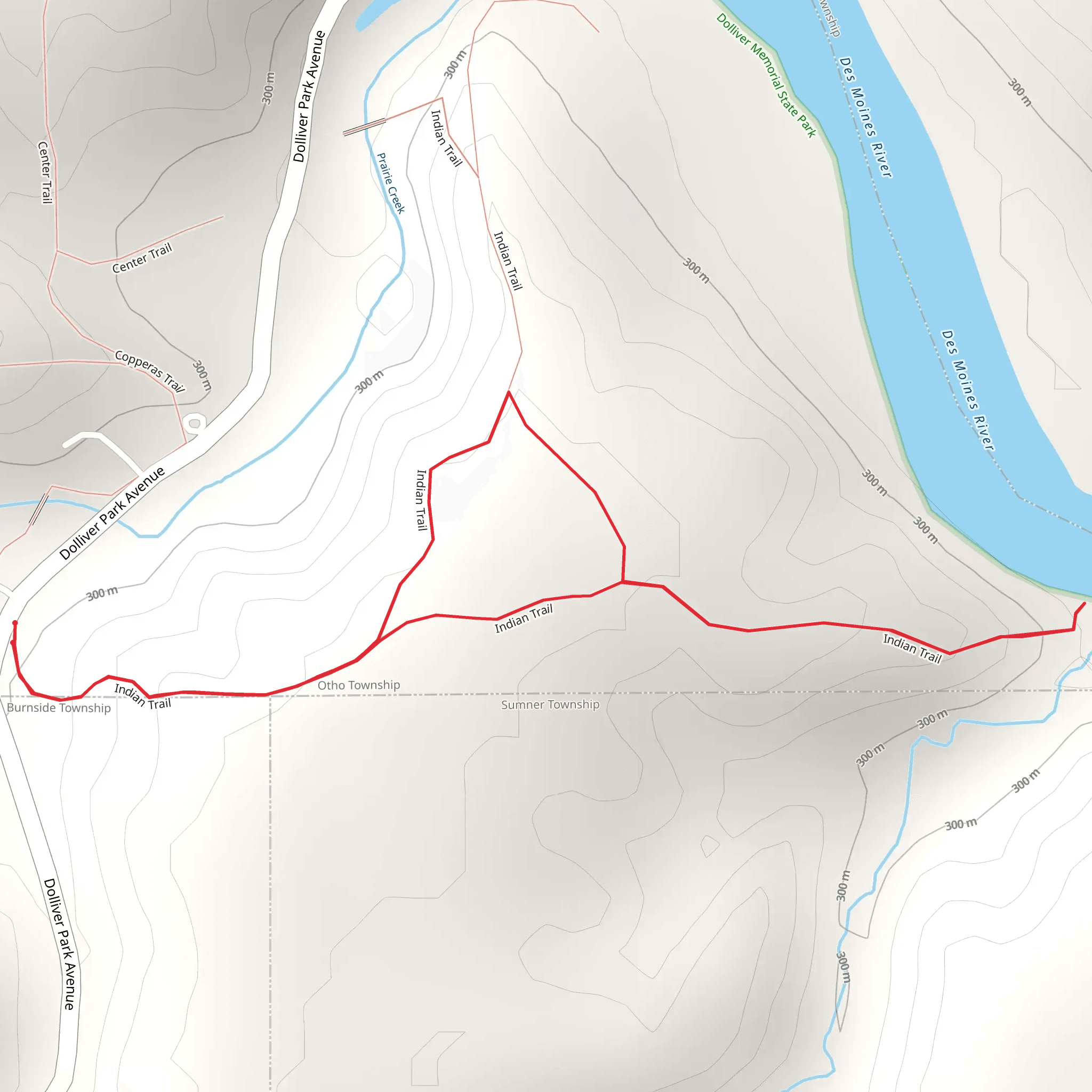 Indian Trail Loop mobile static map