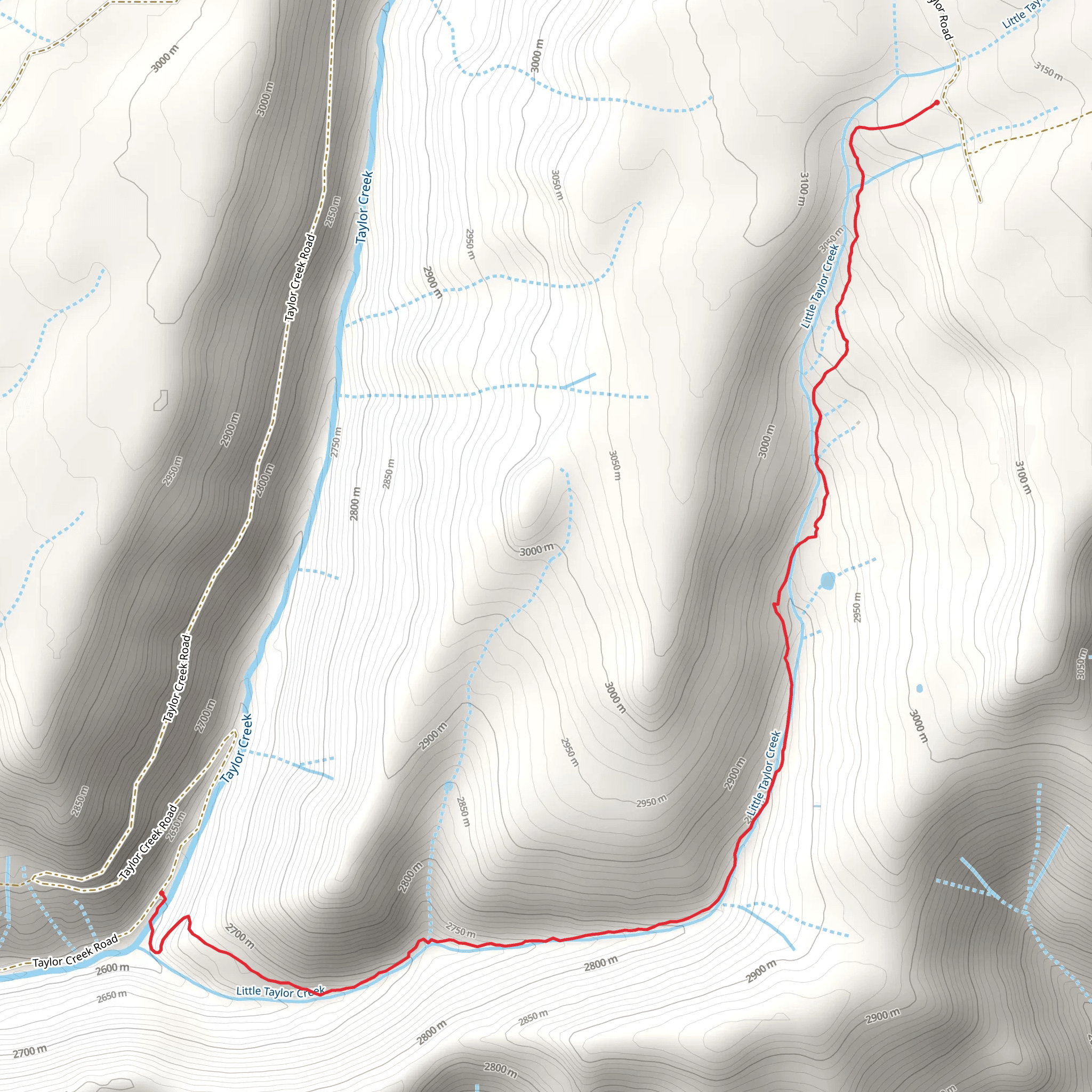 Little Taylor Trail mobile static map