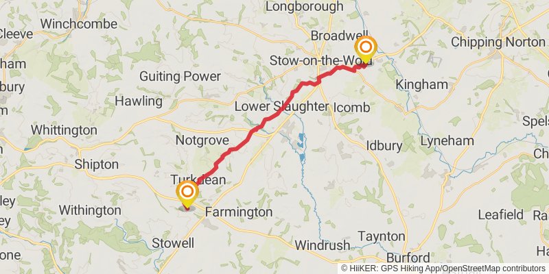 Cotswold Round stage 3 Map