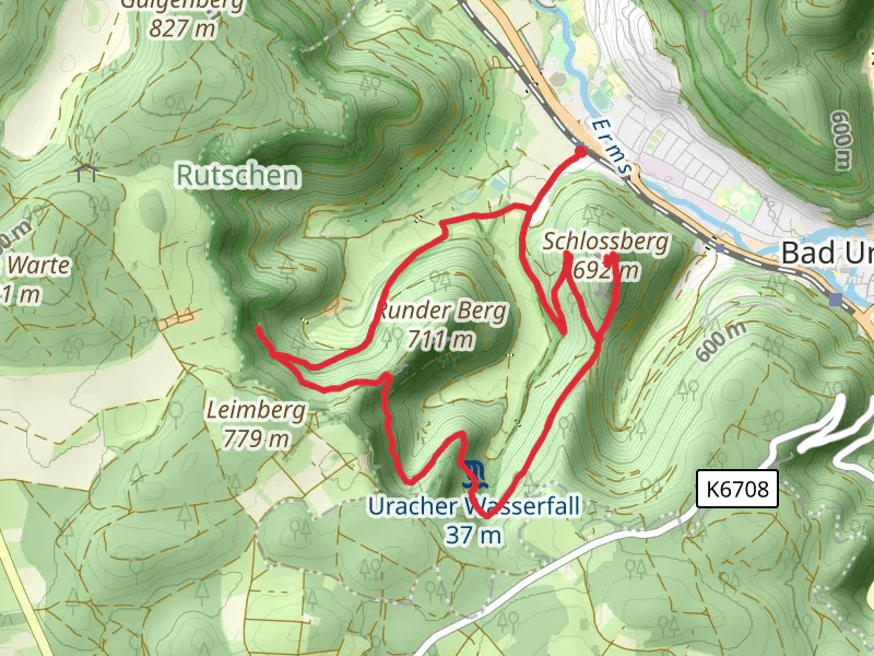 Schlossberg via Fohlensteige and Schwaebische-Alb-Nordrand Weg