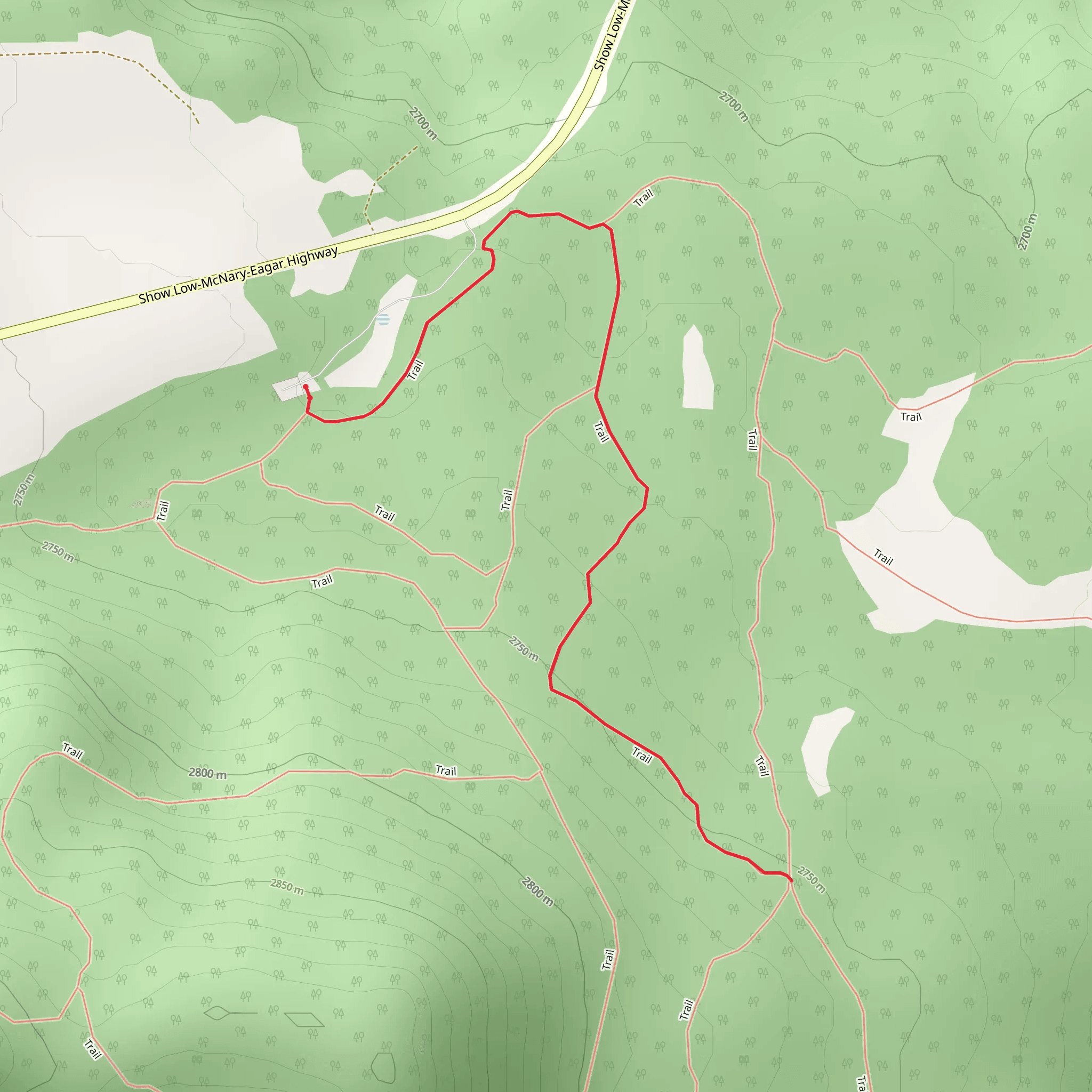 Raven Trail mobile static map