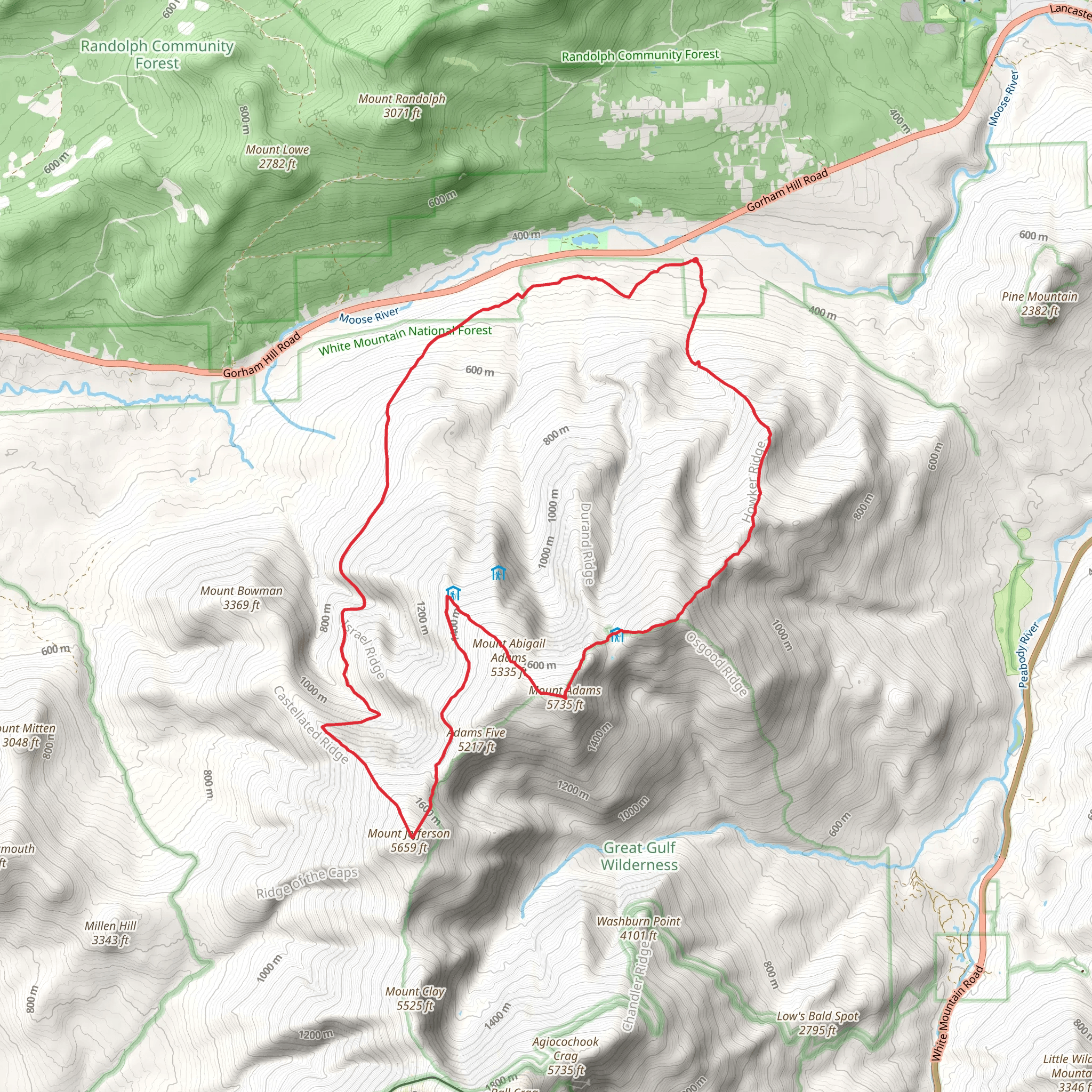 Howker Ridge Loop mobile static map