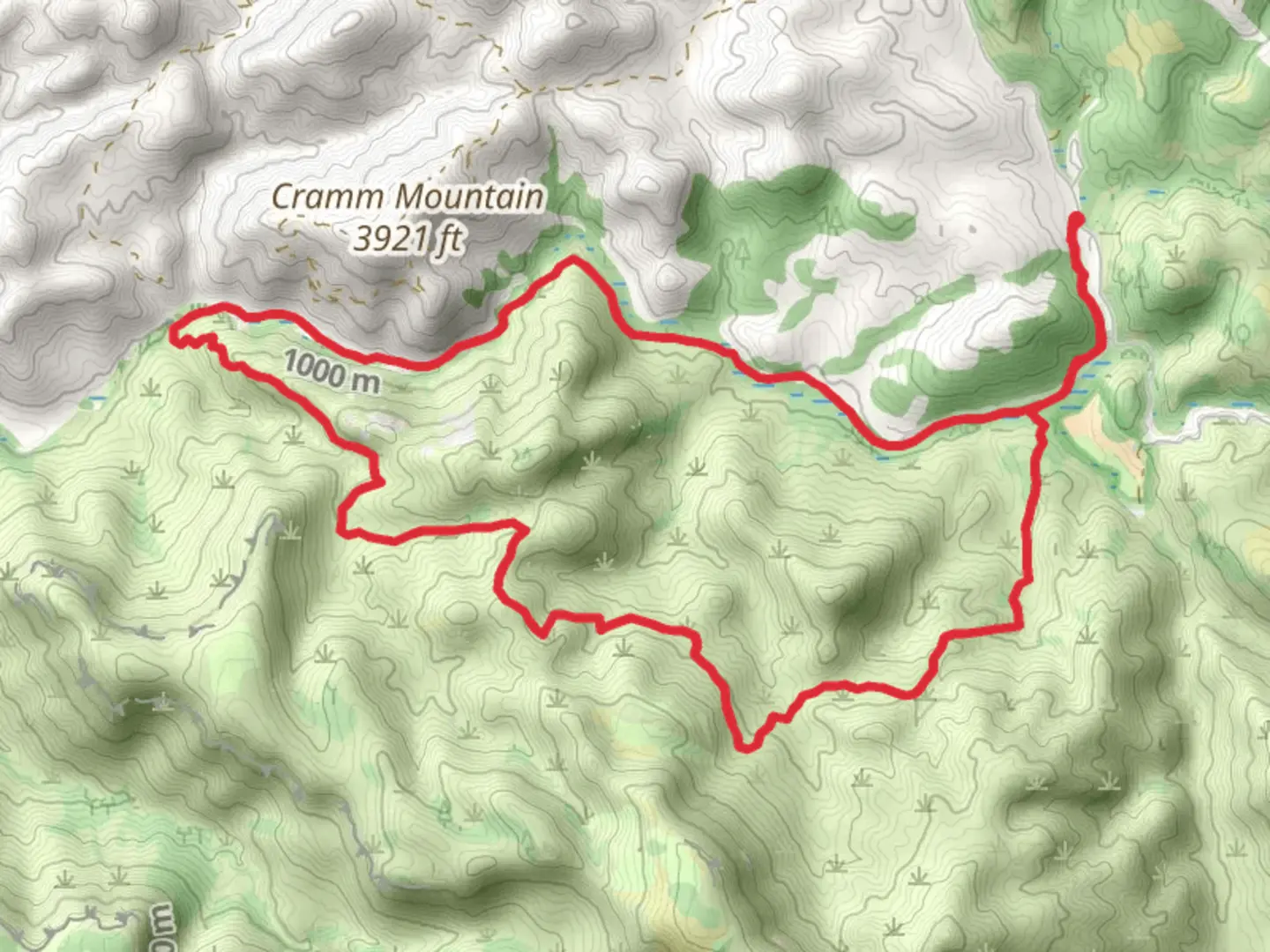 An image depicting the trail Cave Creek Trail and Skunk Creek Trail Loop and its surrounding area.
