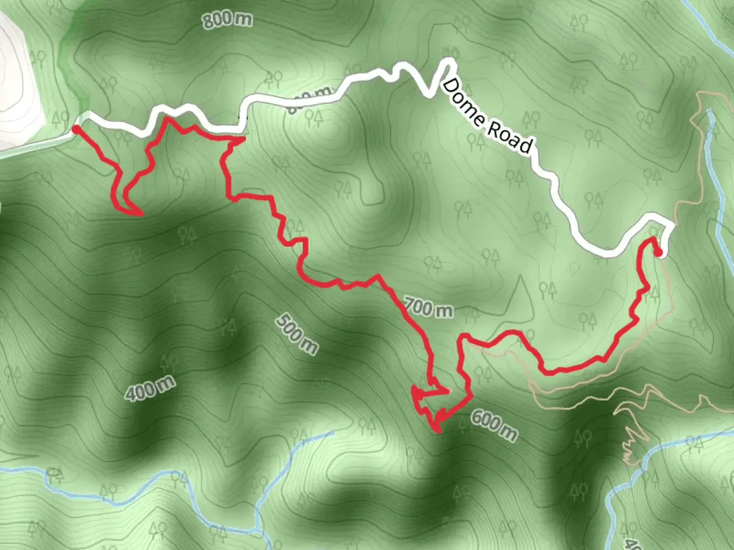 An image depicting the trail Blackbutt Track and its surrounding area.