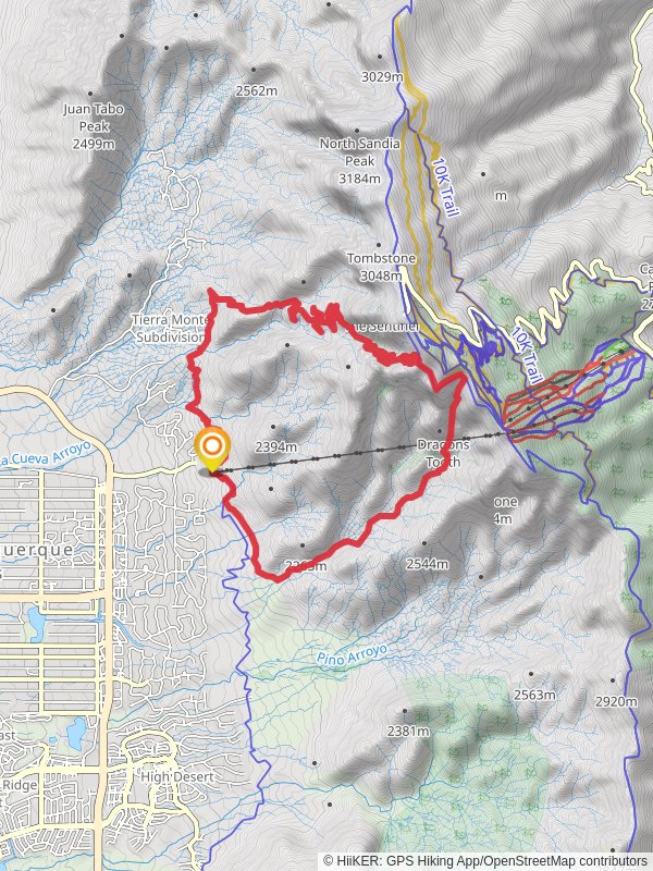 La luz Trail and Domingo Boca Loop Trail mobile static map