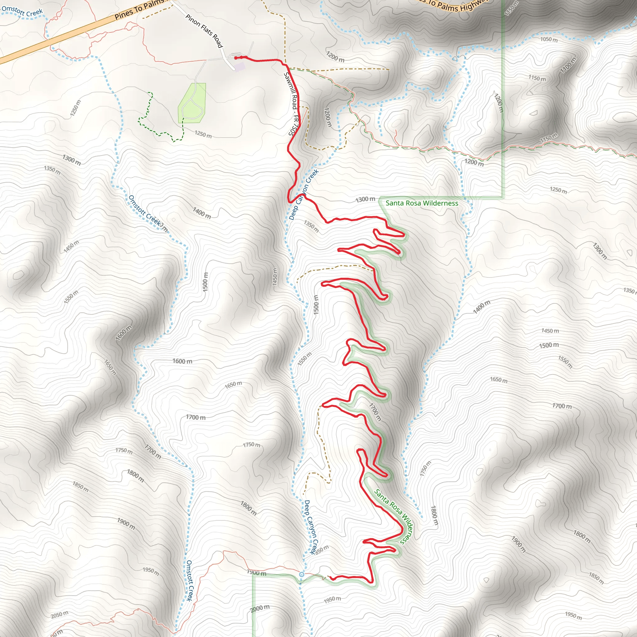Sawmill Road mobile static map