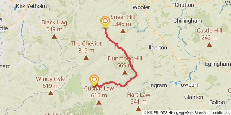Alternative Coast to Coast stage 16 Map