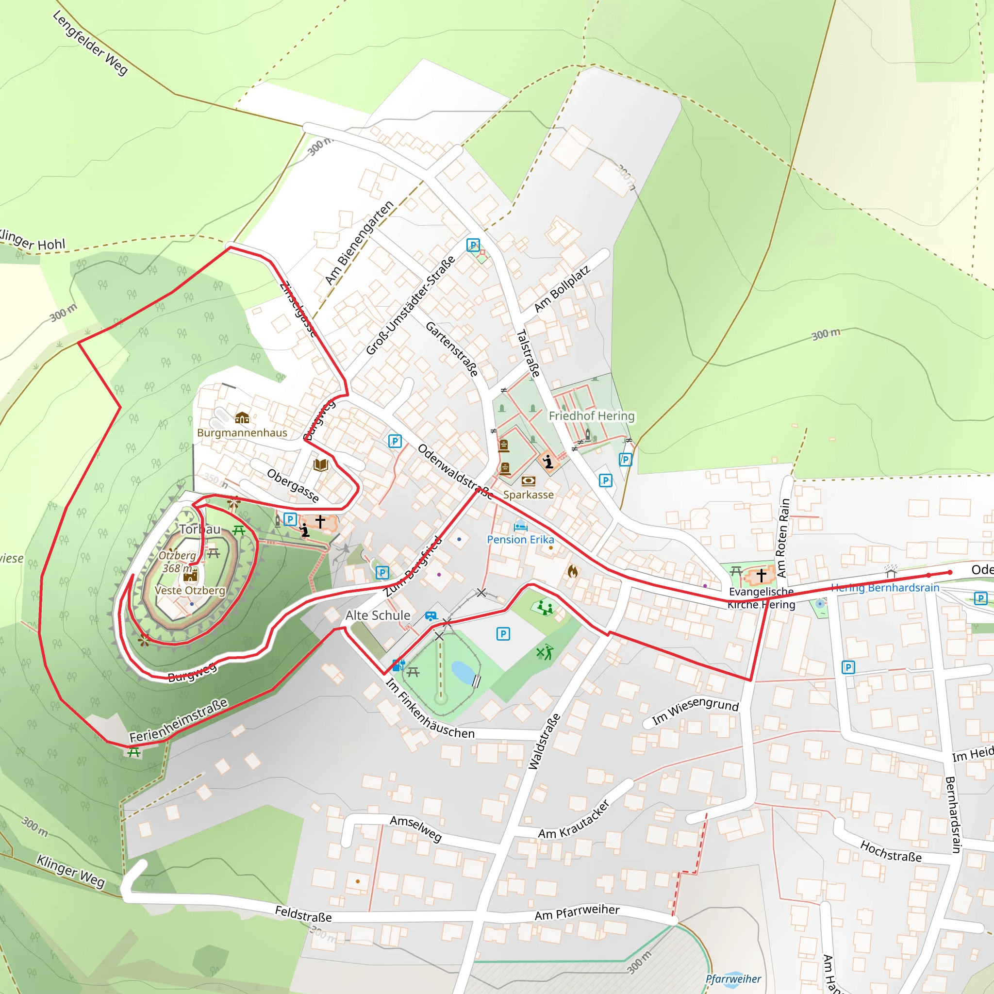 Veste Otzberg Loop mobile static map