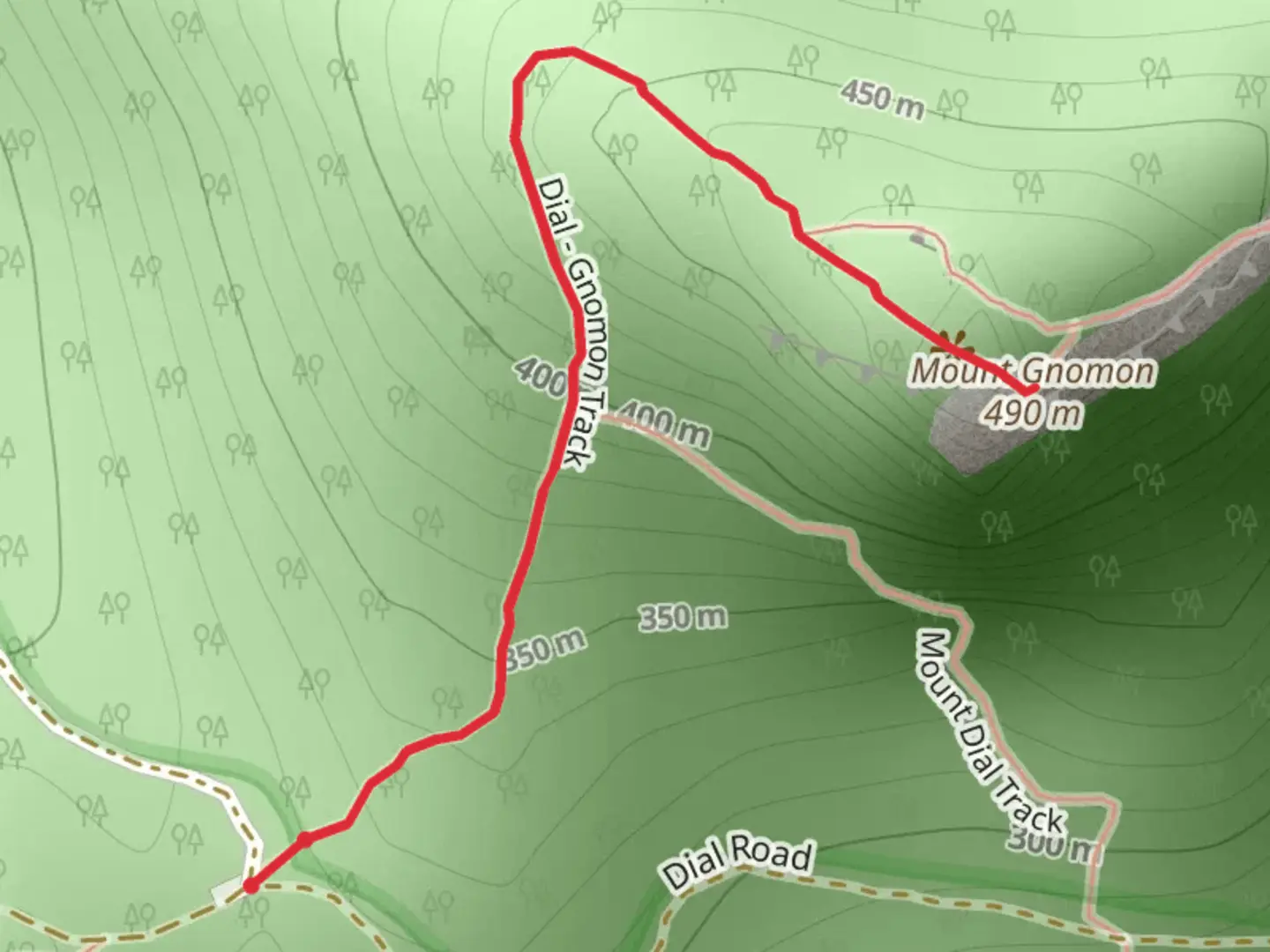 An image depicting the trail Mount Gnomon Lookout Walk and its surrounding area.