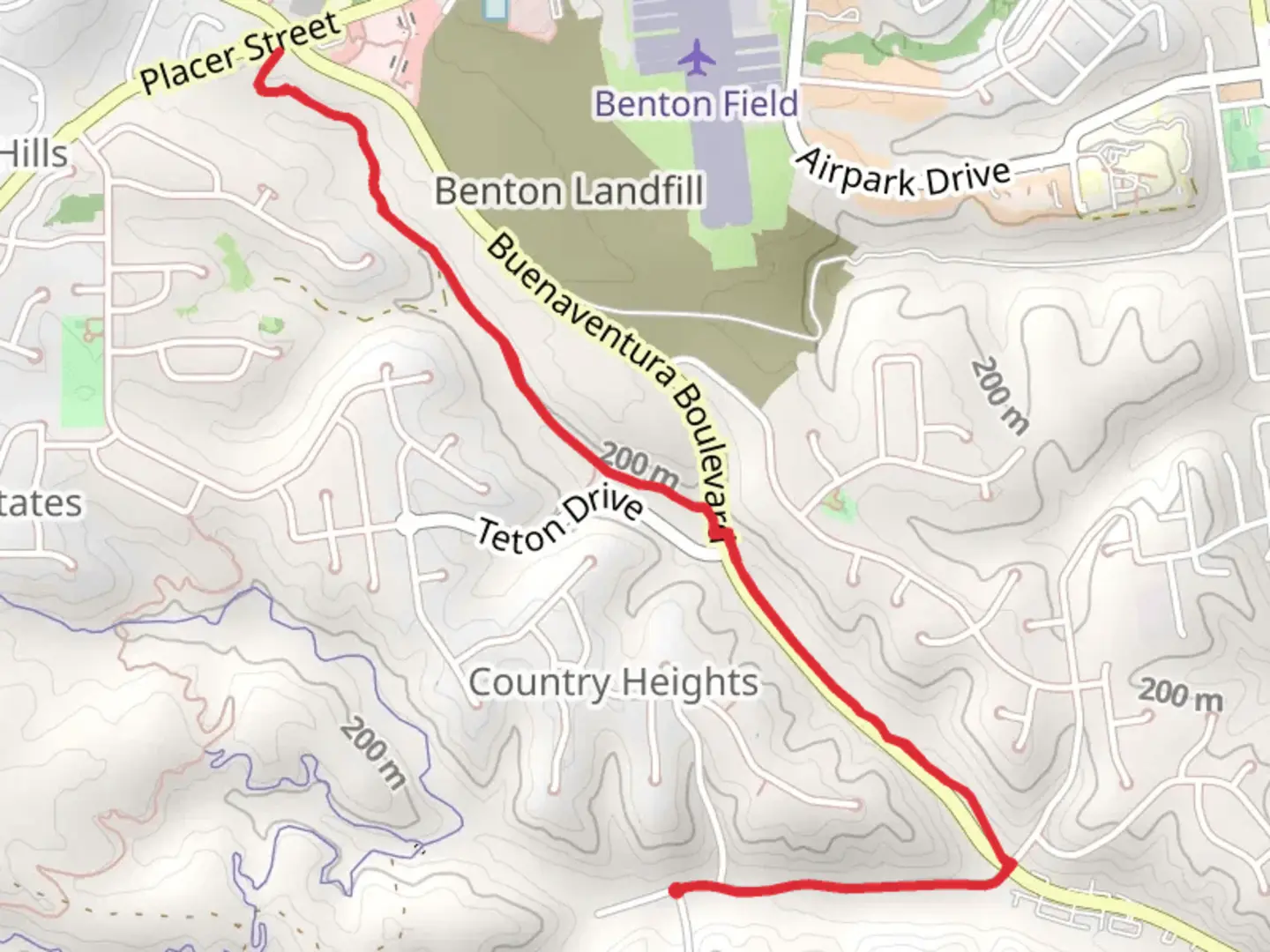 An image depicting the trail Blue Gravel Mine Trail and its surrounding area.