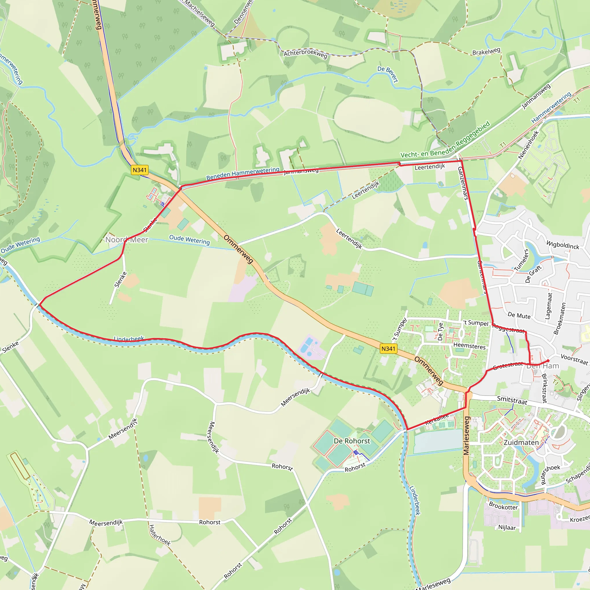 Zuiveringsinst and Janmans Weg Loop mobile static map