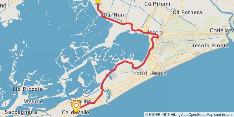 Dream Path - Traumpfad - Munich to Venice stage 36 Map