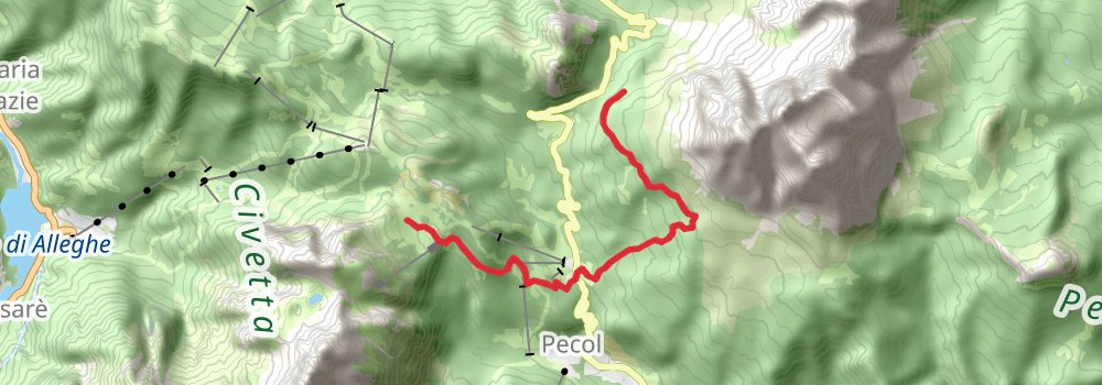 Alta Via 1 alt 10 Map