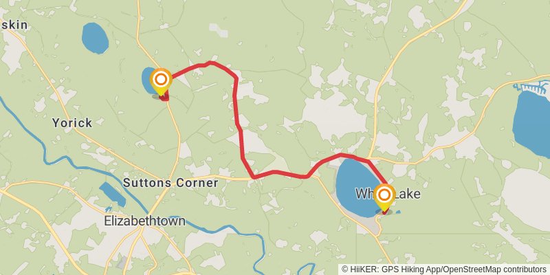 Mountains-to-Sea Trail stage 70 Map