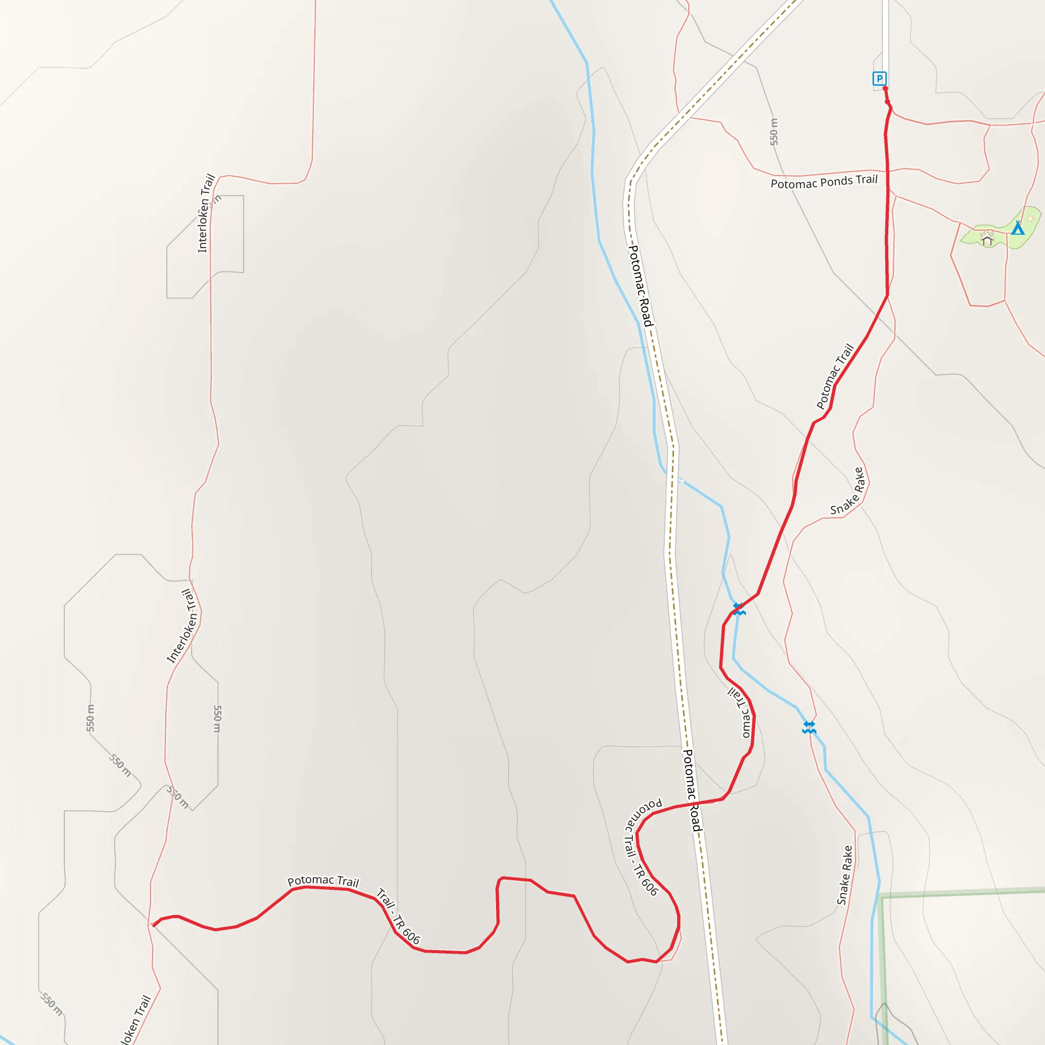 Potomac Trail mobile static map