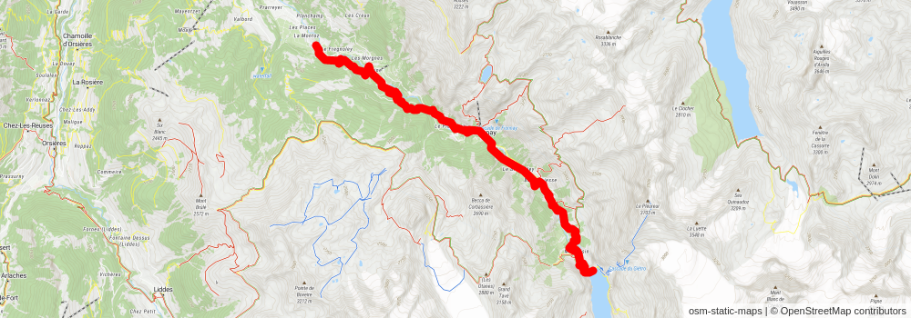 Secluded Val de Bagnes Trail stage 3 Map