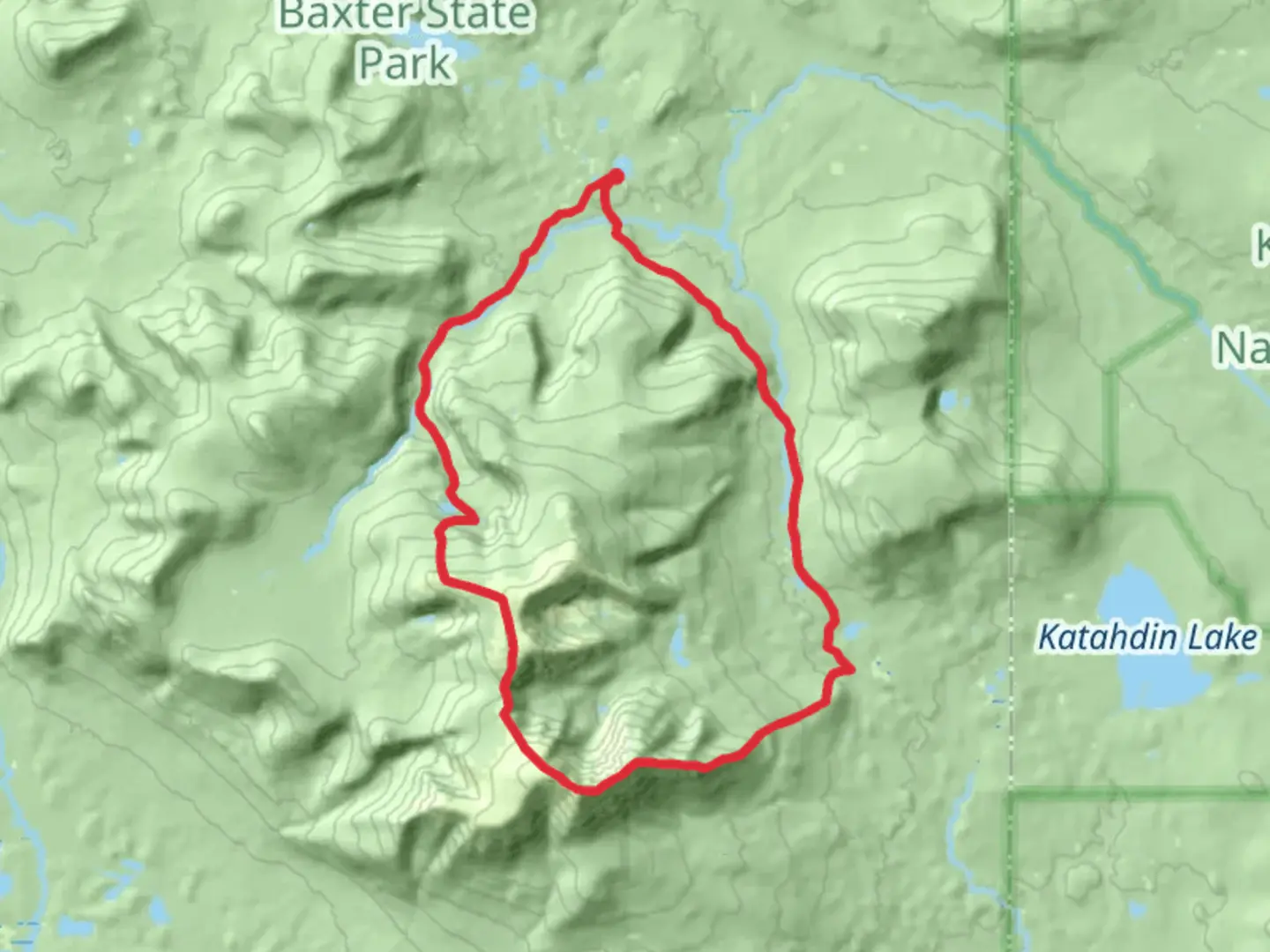 An image depicting the trail Northwest Basin, Helen Taylor, and Russell Pond Loop and its surrounding area.