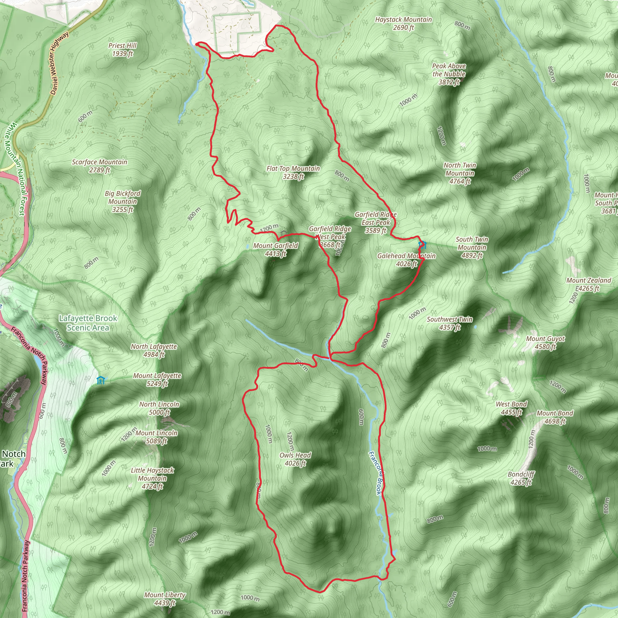 Thirteen Falls Loop mobile static map