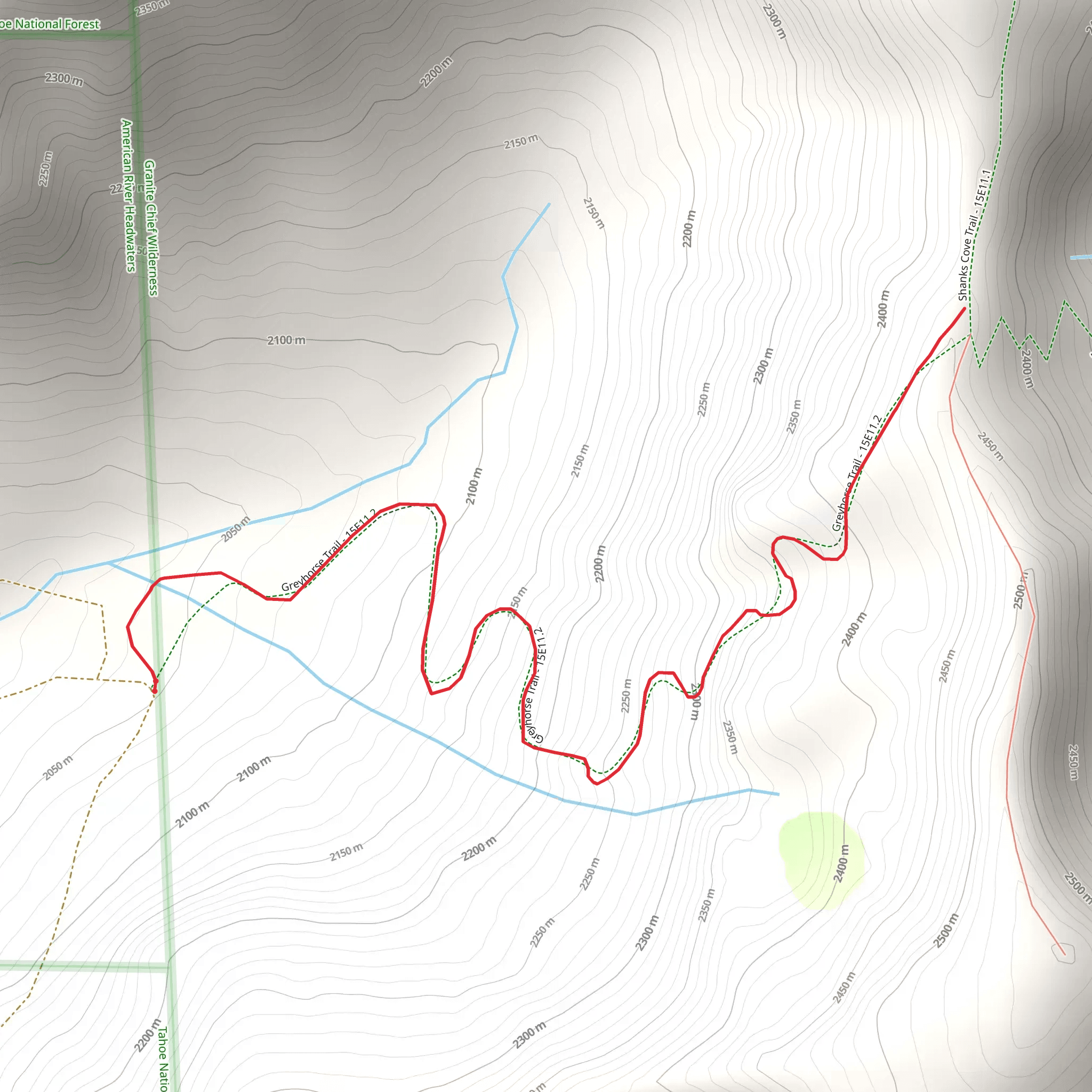 Greyhorse Trail mobile static map