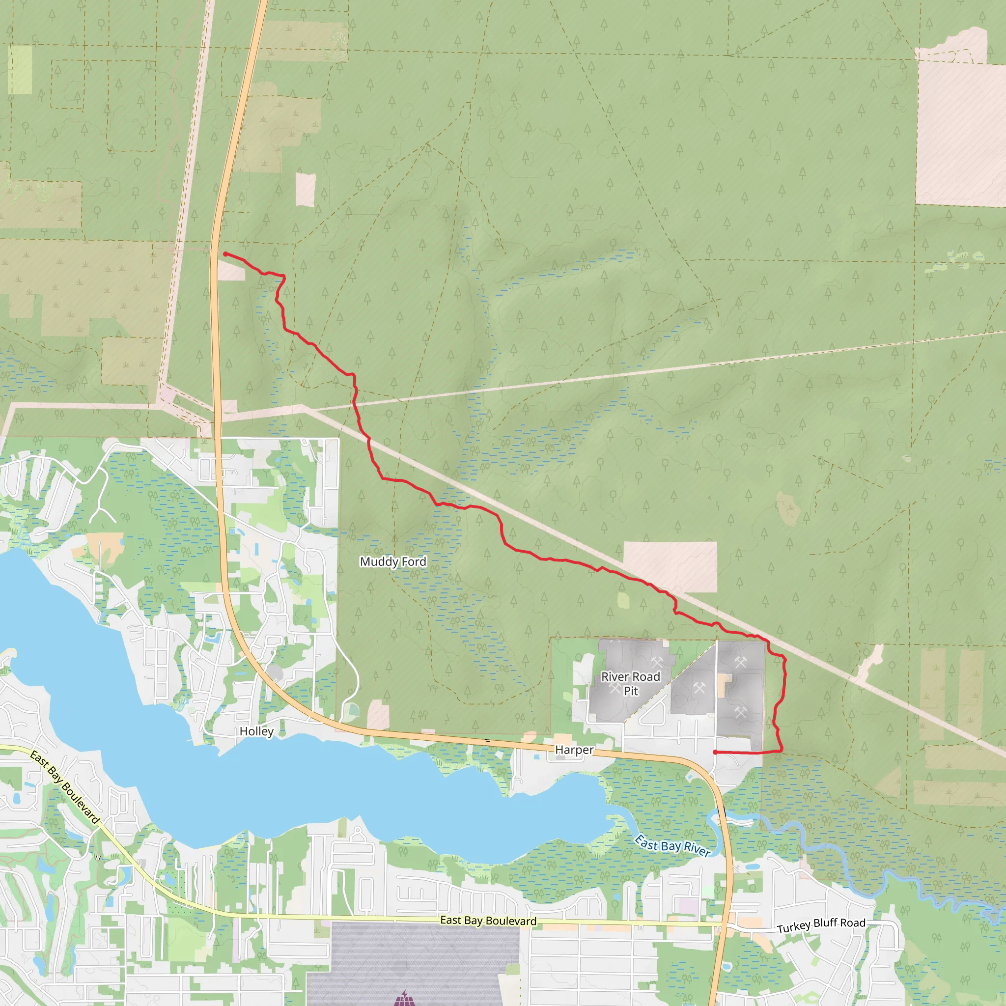 Nelda Road and Florida Trail mobile static map