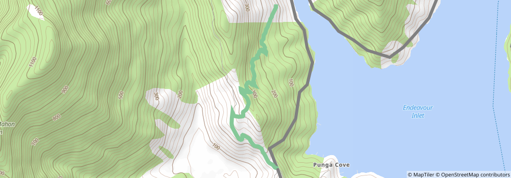 Queen Charlotte Track spur 2 Map