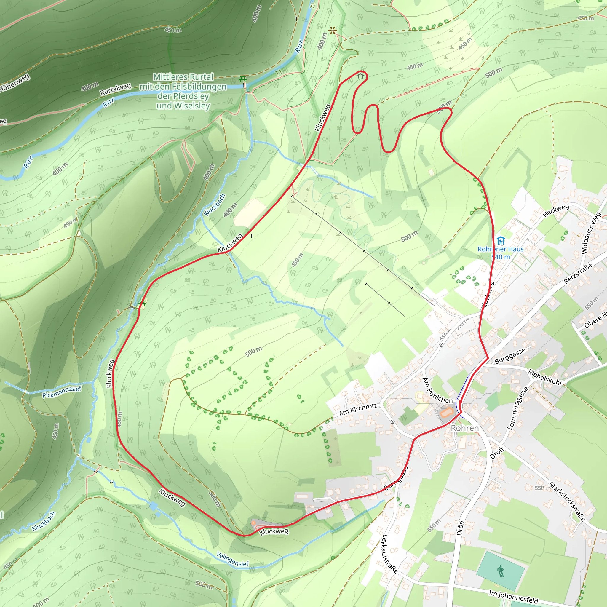 Rohren Holz-Mühlenrad Loop mobile static map