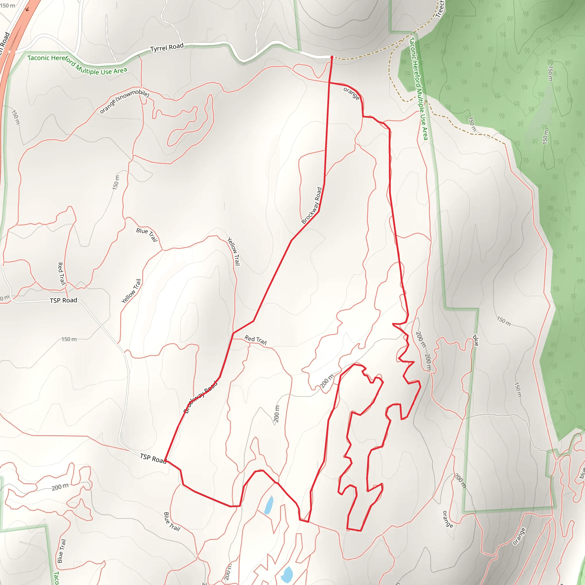Treecherons Loop Trail mobile static map