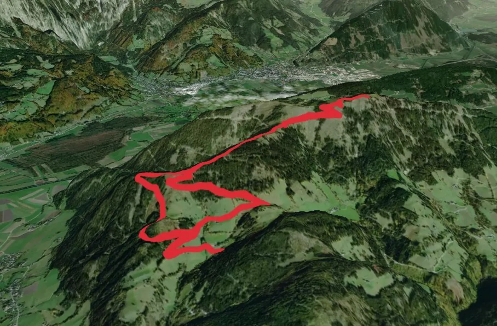 An image depicting the trail Hohe Trett and its surrounding area.