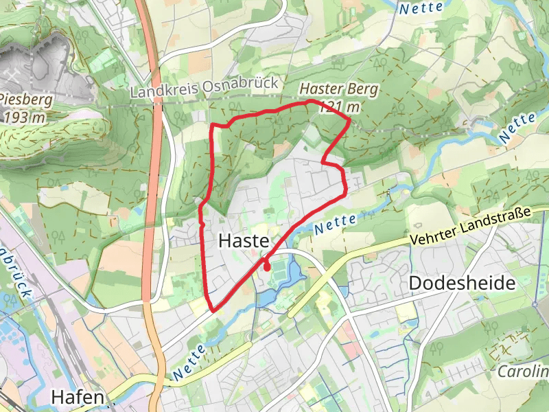 Haster Berg via Osnabruecker Ringweg