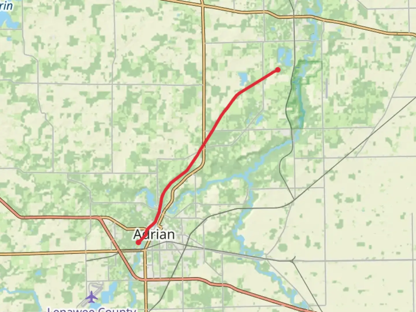 An image depicting the trail Kiwanis Trail and its surrounding area.