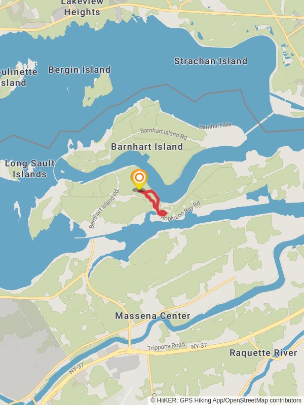 Wiley-Dondero Canal Loop mobile static map