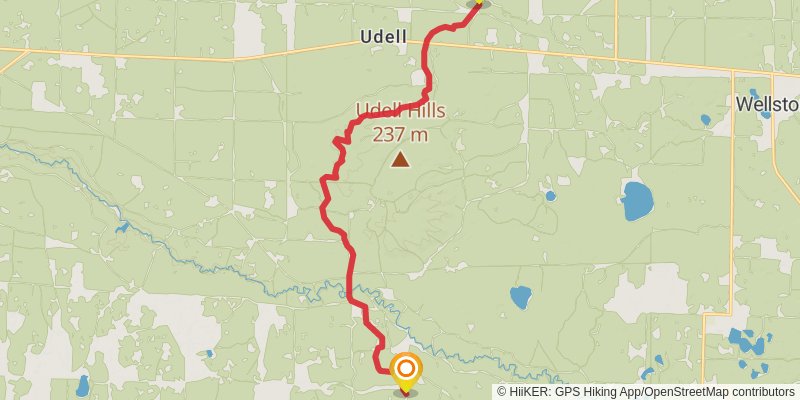 North Country Trail - Michigan Southeast stage 21 Map
