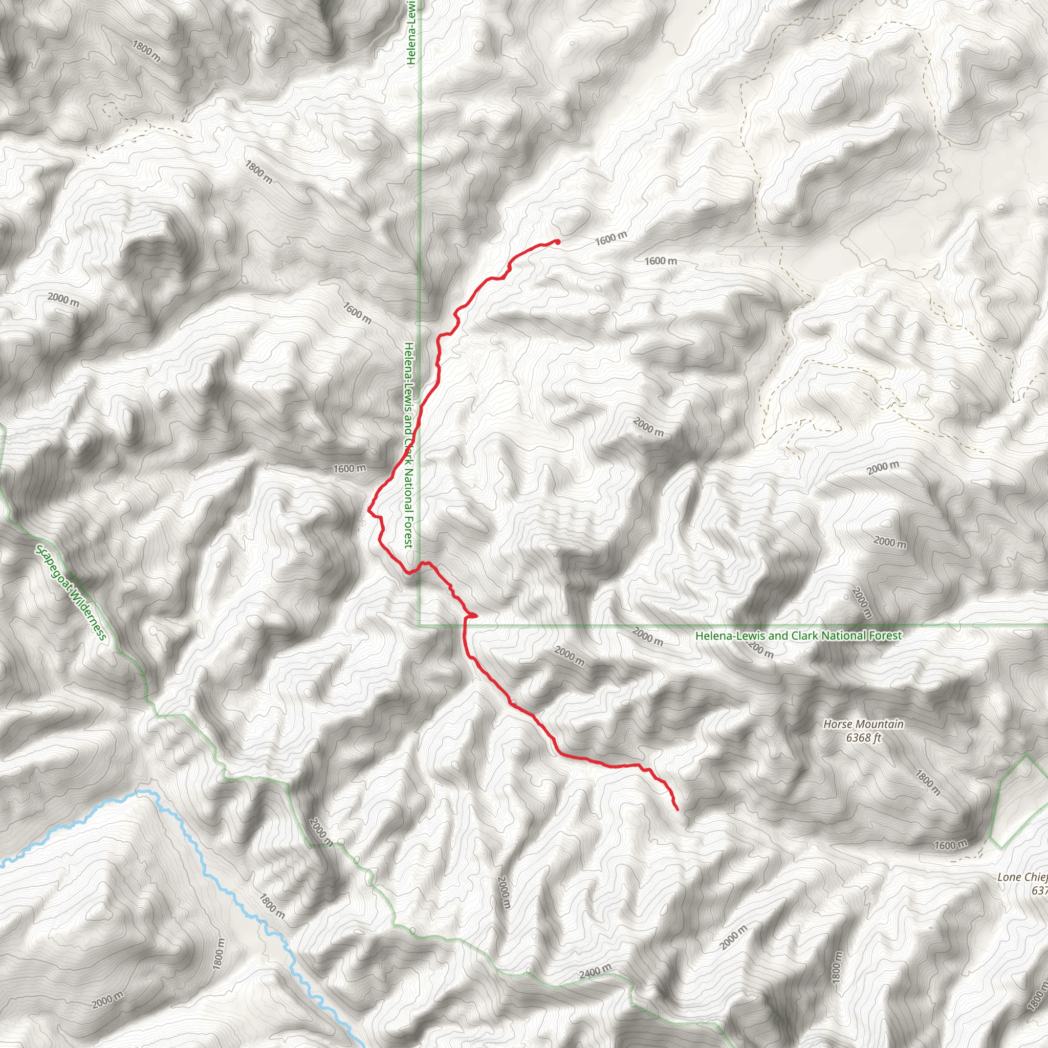 Smith Creek Trail mobile static map