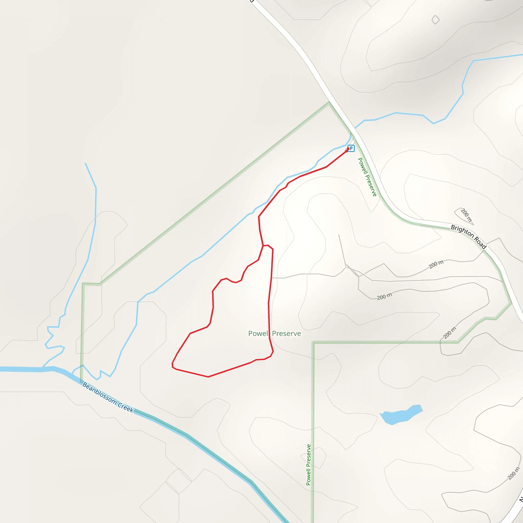 Brighton Road Loop mobile static map