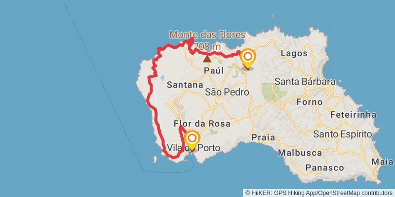 Great Route of Santa Maria stage 5 Map