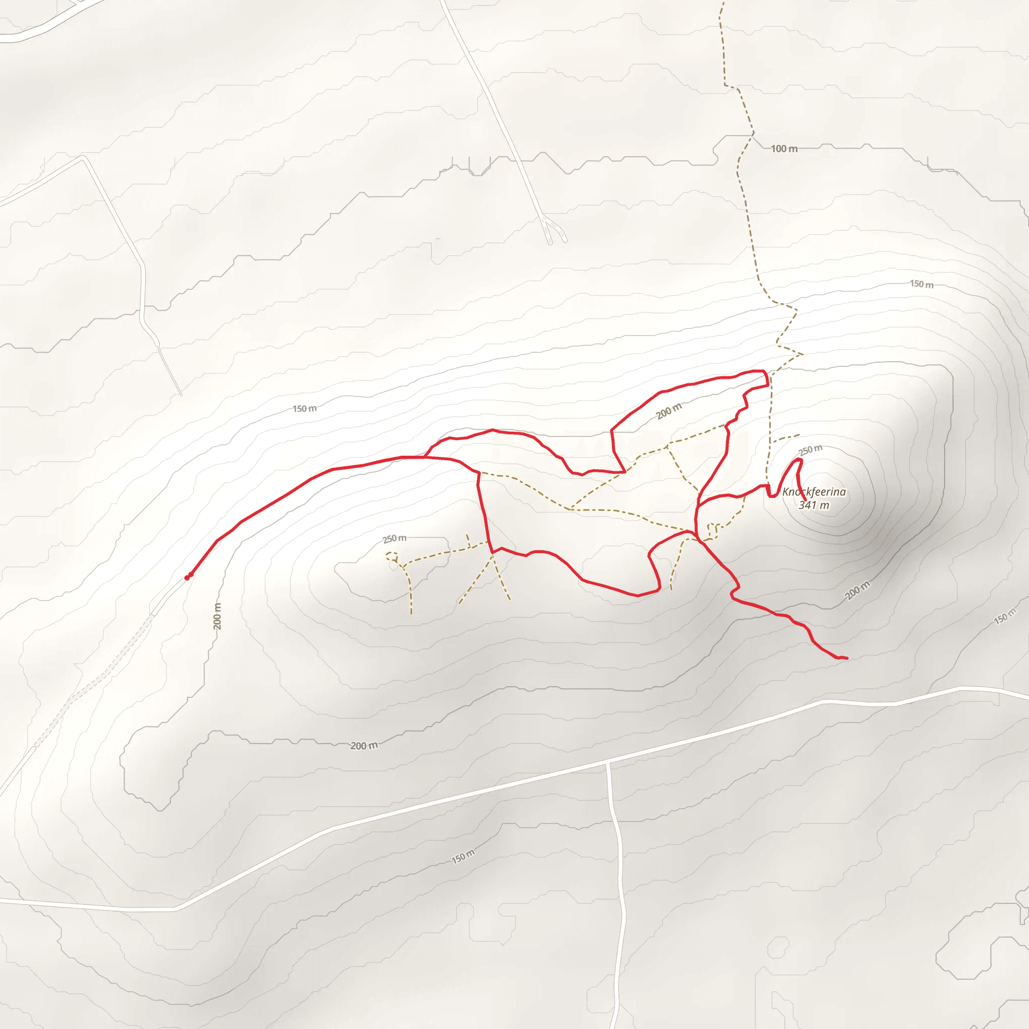 Knockfierna Heritage Loop mobile static map