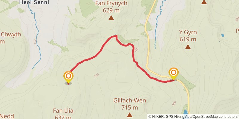 Cambrian Way alt 4 Map