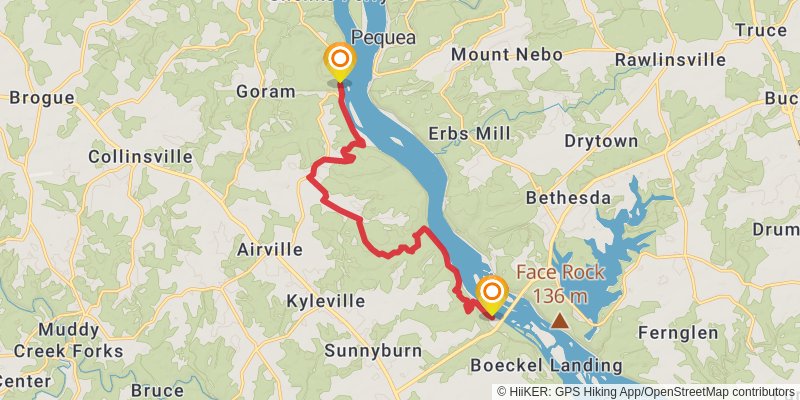 Mason - Dixon Trail stage 8 Map