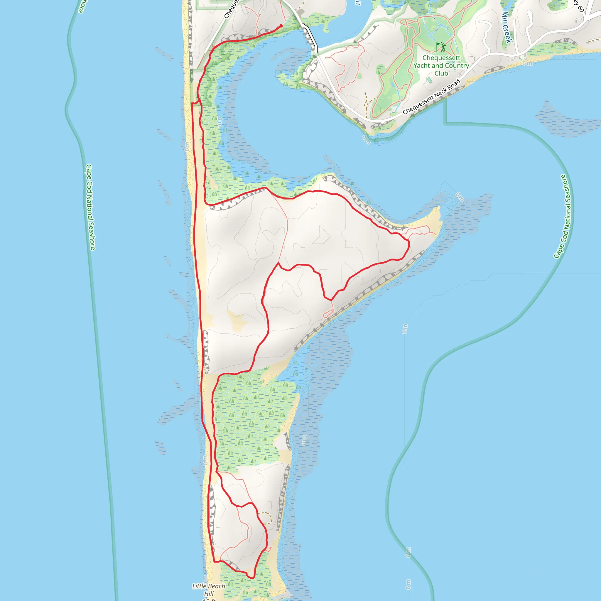 Little Beach Hill Loop mobile static map