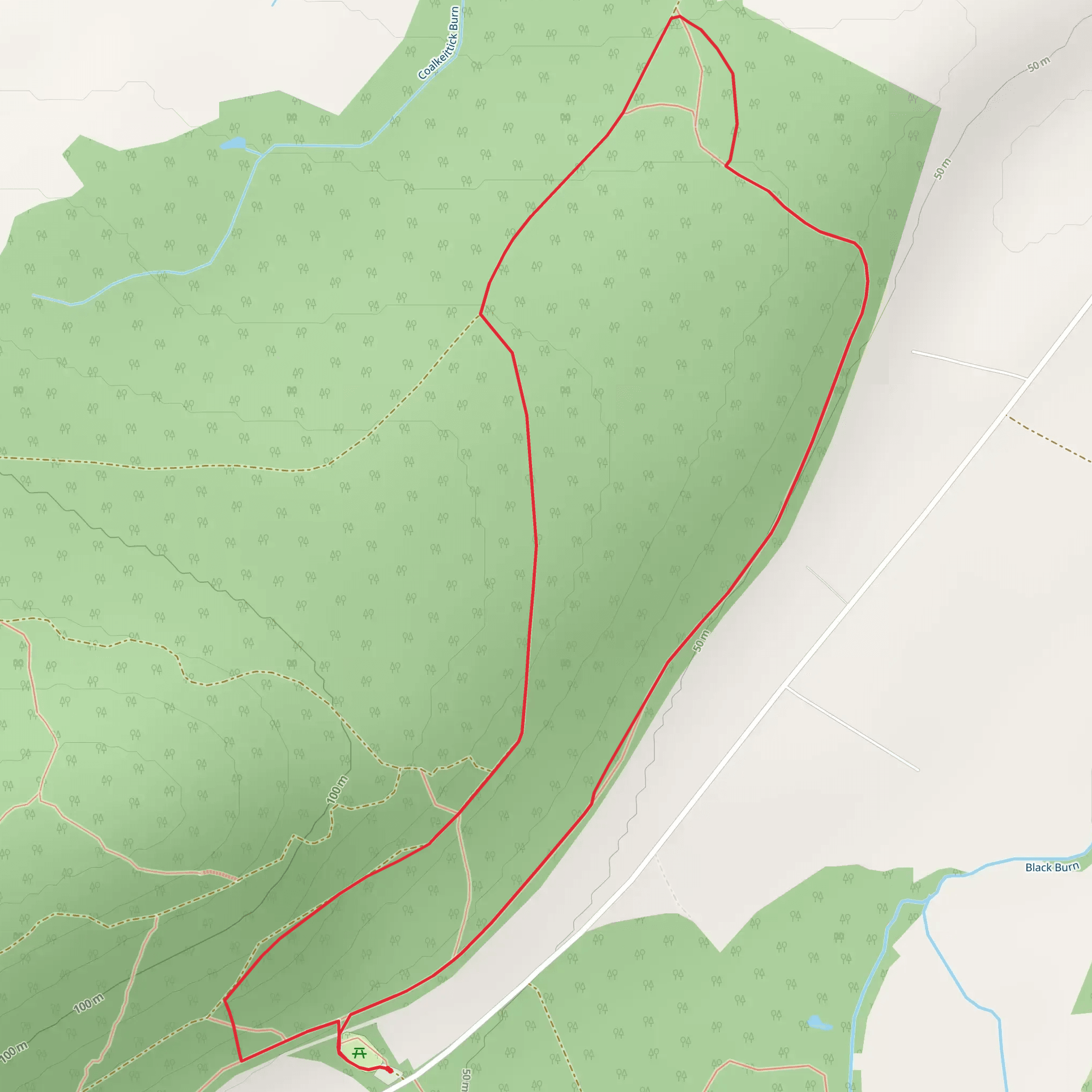Douglas Fir Avenue Loop - Torrieston mobile static map