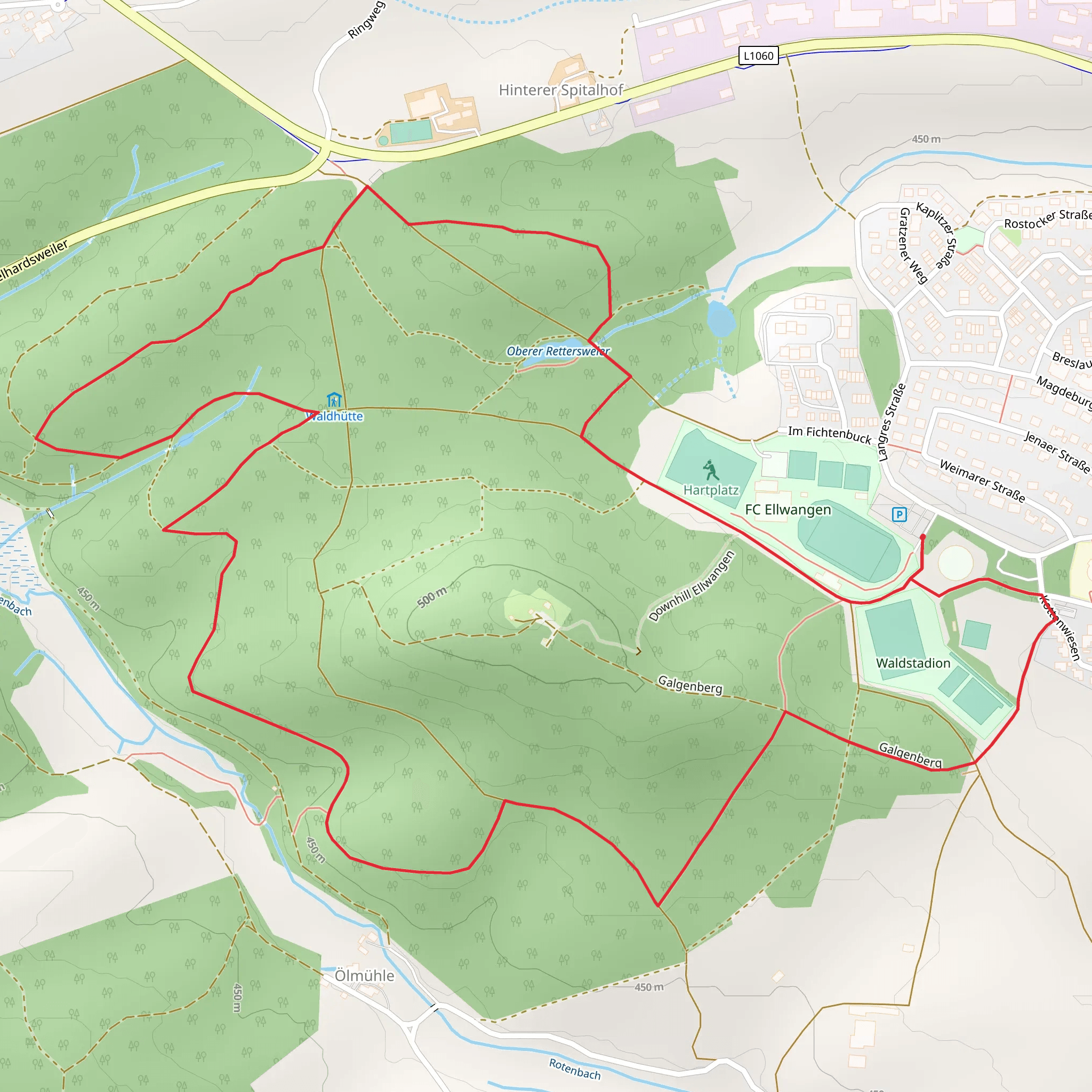 Oberer Rettersweier Loop mobile static map