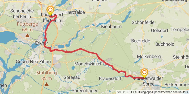 66-Seen-Wanderweg stage 9 Map
