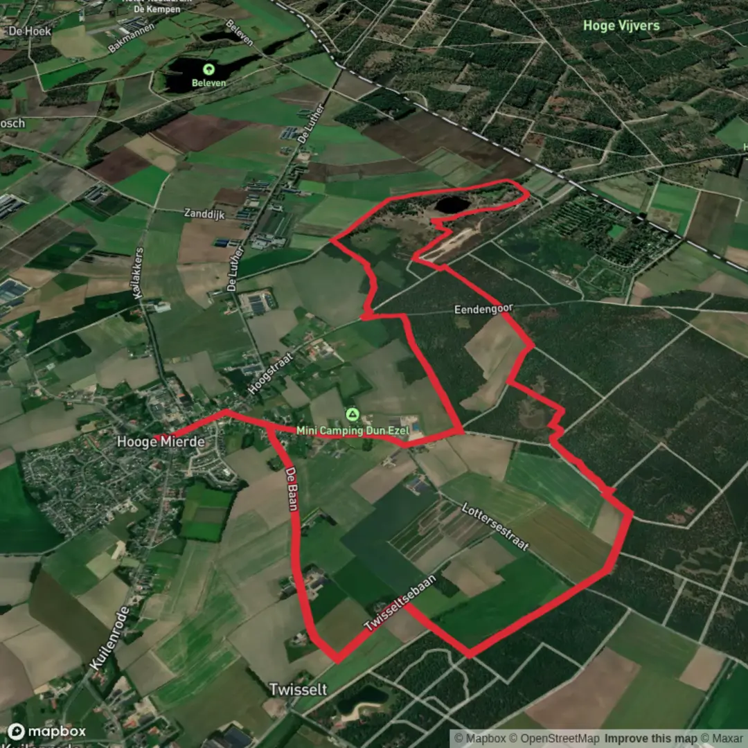 An image depicting the trail Zwartven via Grenslandpad and its surrounding area.